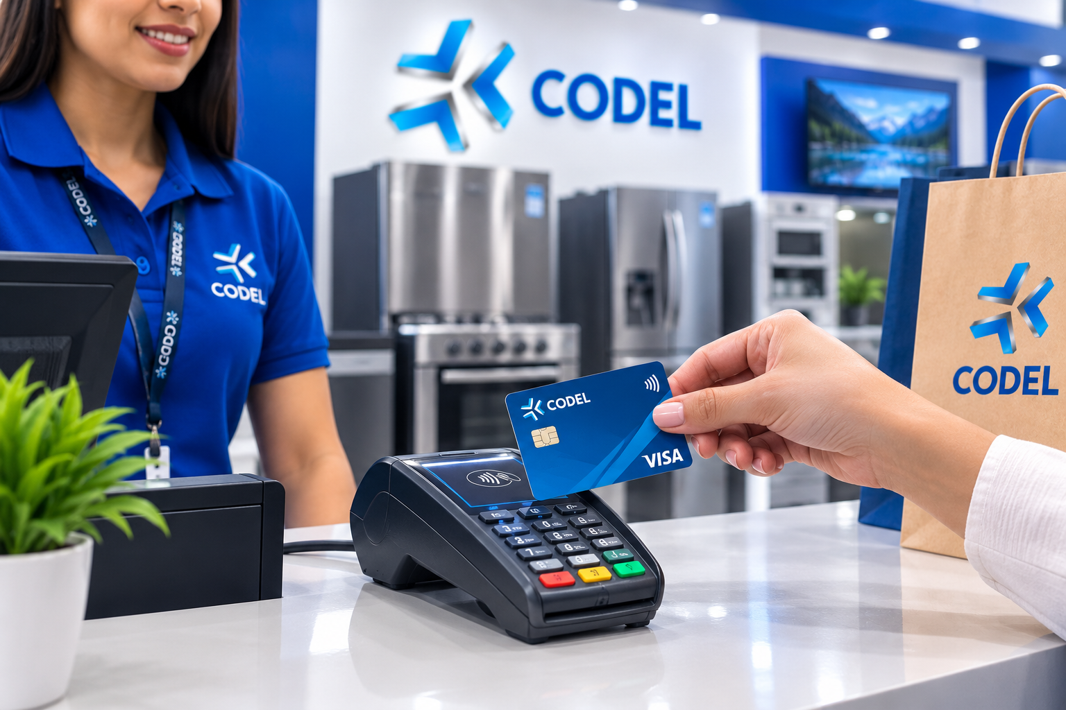 Pago con tarjeta de crédito o débito en CODEL