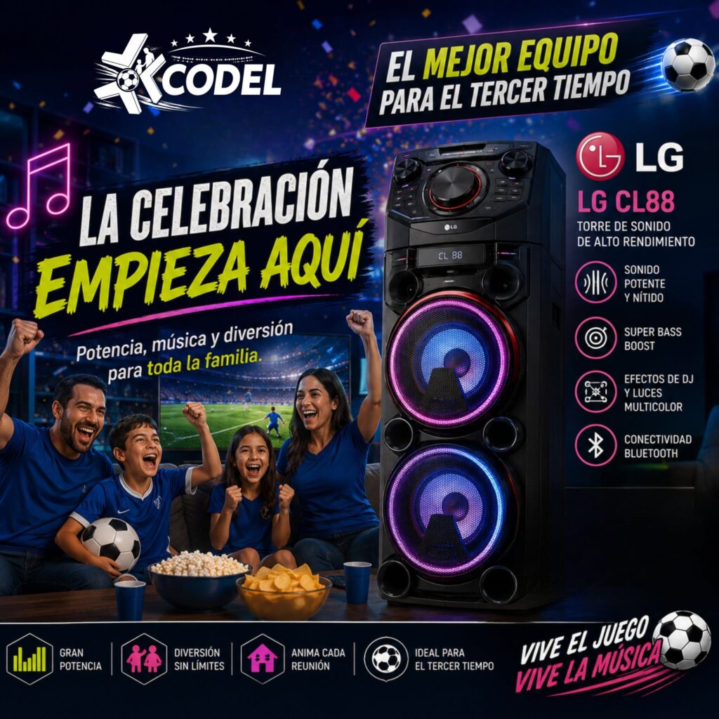 Promoción CODEL de equipo de audio